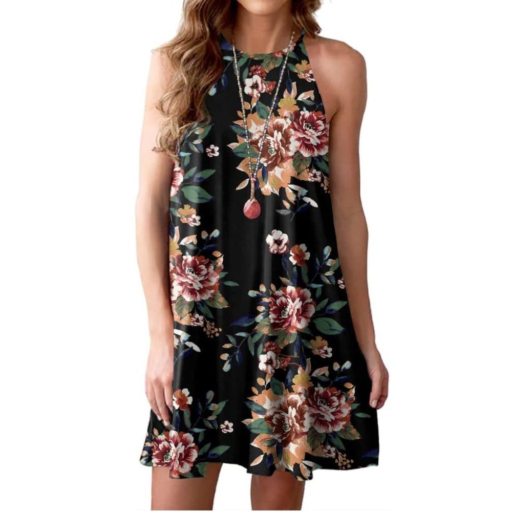 Floral Halter Sundress | Size Small